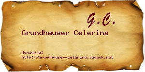 Grundhauser Celerina névjegykártya